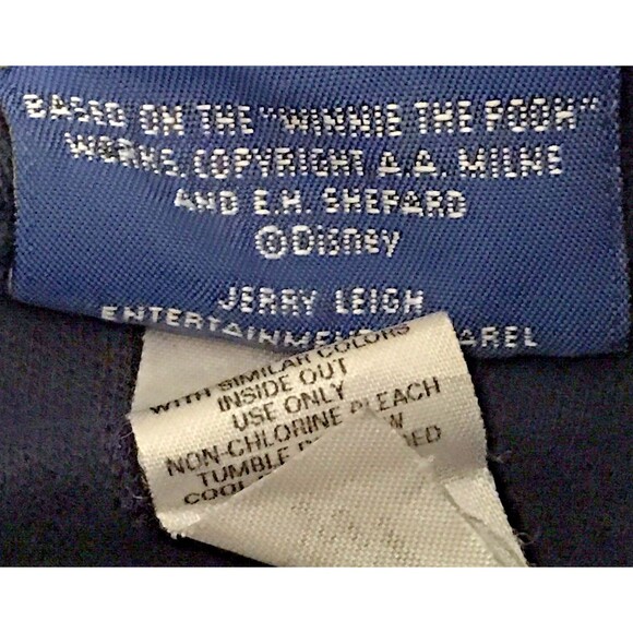 Vintage Winnie The Pooh Disney Polo Shirt Sleeveless Navy Women's L 100% Cotton - Picture 6 of 8